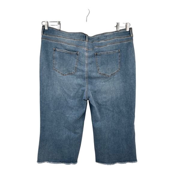 NYDJ Jeans Brigitte Wide leg capri blue size 22W - Picture 4 of 9